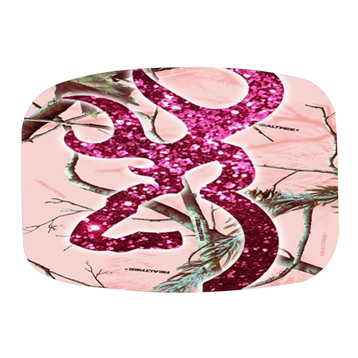 Browning Deer Glitter Mini Square Pill Box