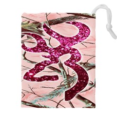 Browning Deer Glitter Drawstring Pouch (4xl) by artworkshop