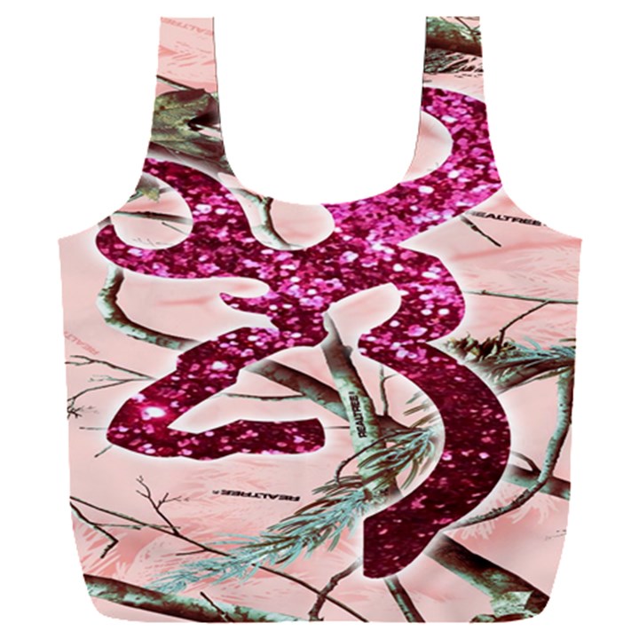 Browning Deer Glitter Full Print Recycle Bag (XXL)