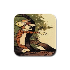 Calvin And Hobbes Rubber Square Coaster (4 Pack)