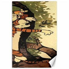 Calvin And Hobbes Canvas 24  X 36  by artworkshop