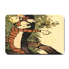 Calvin And Hobbes Small Doormat  by artworkshop