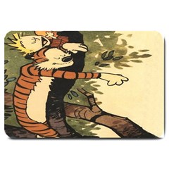 Calvin And Hobbes Large Doormat  by artworkshop