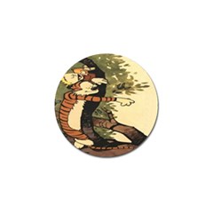 Calvin And Hobbes Golf Ball Marker (4 Pack) by artworkshop