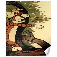 Calvin And Hobbes Canvas 11  X 14  by artworkshop