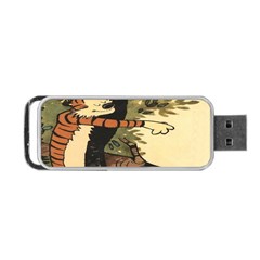 Calvin And Hobbes Portable Usb Flash (one Side) by artworkshop