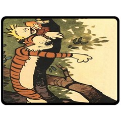 Calvin And Hobbes Fleece Blanket (large) 