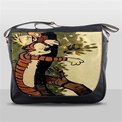 Calvin And Hobbes Messenger Bag by artworkshop