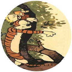 Calvin And Hobbes Wooden Puzzle Round by artworkshop