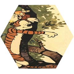 Calvin And Hobbes Wooden Puzzle Hexagon by artworkshop