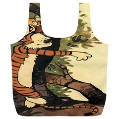 Calvin And Hobbes Full Print Recycle Bag (xxxl) by artworkshop