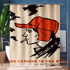 Catcher In The Rye Shower Curtain 60  X 72  (medium)  by artworkshop