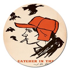 Catcher In The Rye Magnet 5  (round) by artworkshop