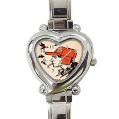 Catcher In The Rye Heart Italian Charm Watch by artworkshop