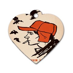 Catcher In The Rye Dog Tag Heart (two Sides) by artworkshop