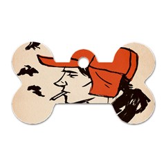 Catcher In The Rye Dog Tag Bone (two Sides) by artworkshop