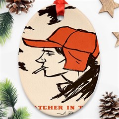 Catcher In The Rye Oval Ornament (two Sides) by artworkshop