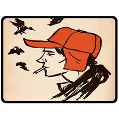 Catcher In The Rye Fleece Blanket (large)  by artworkshop