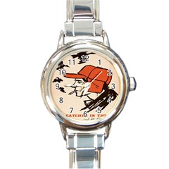 Catcher In The Rye Round Italian Charm Watch by artworkshop