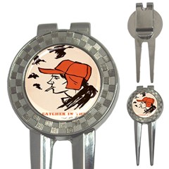 Catcher In The Rye 3-in-1 Golf Divots by artworkshop