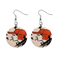 Catcher In The Rye Mini Button Earrings by artworkshop