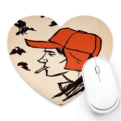 Catcher In The Rye Heart Mousepads by artworkshop