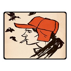 Catcher In The Rye Double Sided Fleece Blanket (small)  by artworkshop