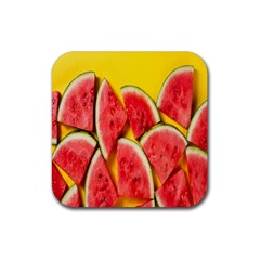 Watermelon Rubber Coaster (square) by artworkshop