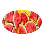 Watermelon Oval Magnet Front