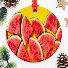 Watermelon Ornament (round) by artworkshop