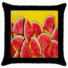 Watermelon Throw Pillow Case (black)