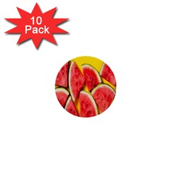 Watermelon 1  Mini Buttons (10 Pack)  by artworkshop