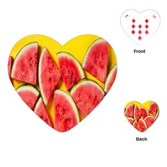 Watermelon Playing Cards Single Design (heart) by artworkshop