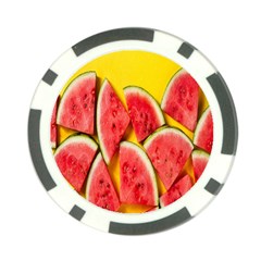 Watermelon Poker Chip Card Guard by artworkshop