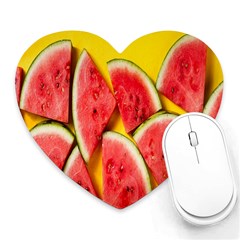 Watermelon Heart Mousepads by artworkshop