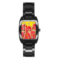 Watermelon Stainless Steel Barrel Watch by artworkshop