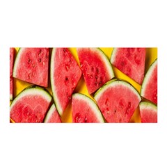 Watermelon Satin Wrap 35  X 70  by artworkshop