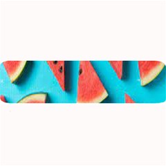 Watermelon Blue Background Large Bar Mats by artworkshop