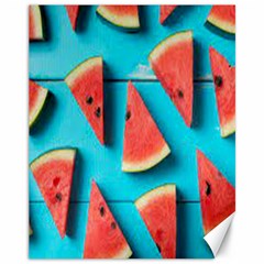 Watermelon Blue Background Canvas 11  X 14  by artworkshop