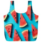 Watermelon Blue Background Full Print Recycle Bag (XL) Front