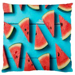 Watermelon Blue Background Standard Flano Cushion Case (two Sides) by artworkshop