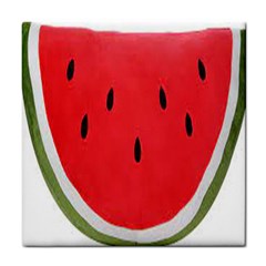 Watermelon Pillow Fluffy Tile Coaster