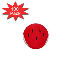 Watermelon Pillow Fluffy 1  Mini Buttons (100 Pack)  by artworkshop