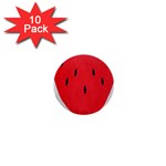 Watermelon Pillow Fluffy 1  Mini Buttons (10 pack)  Front