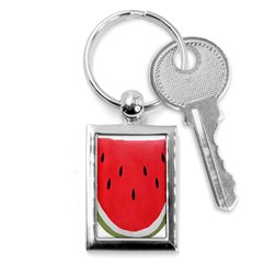 Watermelon Pillow Fluffy Key Chain (rectangle) by artworkshop