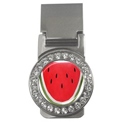 Watermelon Pillow Fluffy Money Clips (cz)  by artworkshop