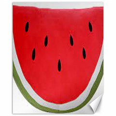 Watermelon Pillow Fluffy Canvas 11  X 14  by artworkshop