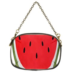 Watermelon Pillow Fluffy Chain Purse (one Side) by artworkshop