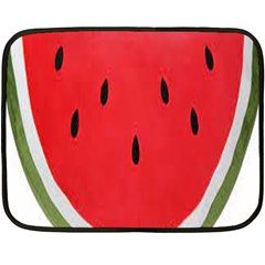 Watermelon Pillow Fluffy Fleece Blanket (mini) by artworkshop