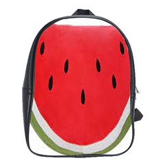 Watermelon Pillow Fluffy School Bag (large) by artworkshop